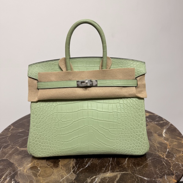 실사 [에르메스] 엘리게이터 버킨 백 HERMES BIRKIN25