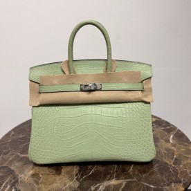 실사 [에르메스] 엘리게이터 버킨 백 HERMES BIRKIN25