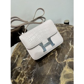 실사 [에르메스] 엘리게이터 콘스탄스 백 HERMES CONSTANCE 18CM