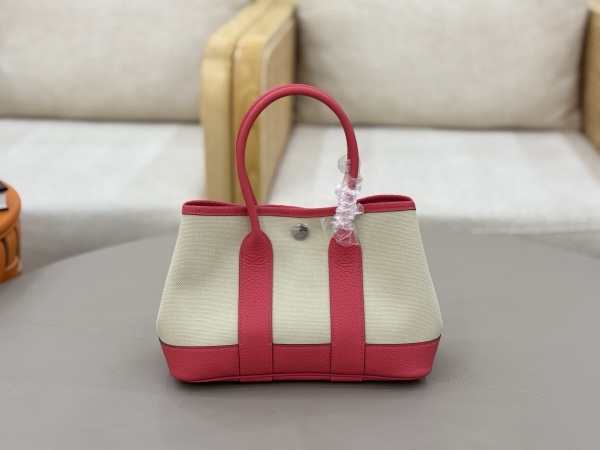 [에르메스] 캔버스 미니 가든파티 23CM