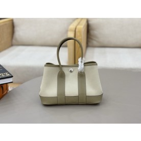 [에르메스] 캔버스 미니 가든파티 23CM