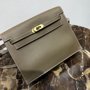 실사 [에르메스] HERMES Evercolor Kelly Danse ETOUPE 에버컬러 켈리 단스